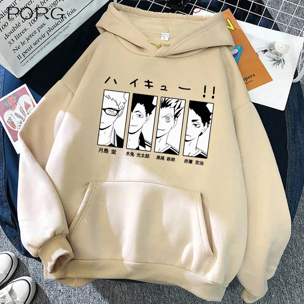 

2021 забавная уличная одежда с капюшоном для мужчин Haikyuu, японское аниме Kageyama Karasuno High школьная фуфайка