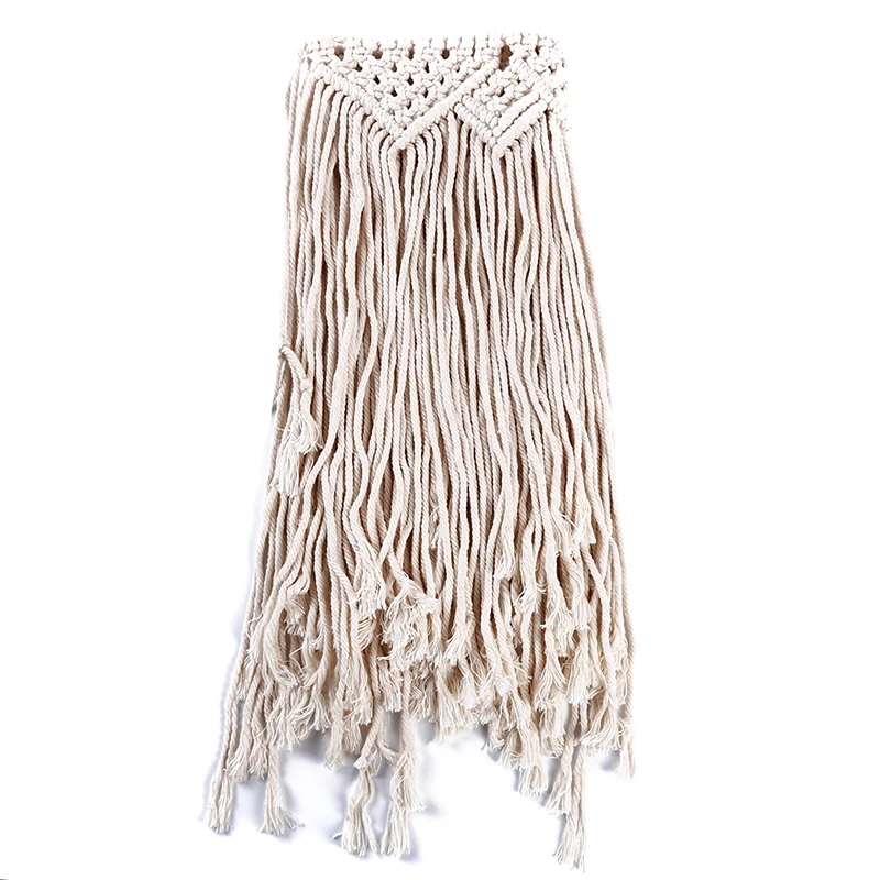 

New Hand Knotted Macrame Wall Art Handmade Cotton Wall Hanging Tapestry Cotton Fabrics Bohemian Wedding Decoration