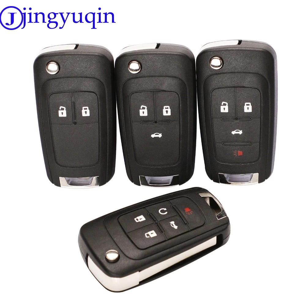 Jingyuqin 2/3/4/5 кнопки дистанционного ключа чехол Чехол для OPEL/VAUXHALL Astra J Corsa E Insignia Zafira C