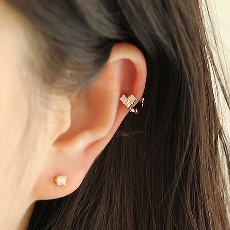 Модные серьги из стерлингового серебра 925 пробы с цирконом в форме любовного