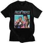 Модные Fresh Prince Of Bel Air футболка для мужчин в стиле 90-х Стиль Уилл Смит футболка из хлопка с короткими рукавами ТВ футболка Carlton банки фан