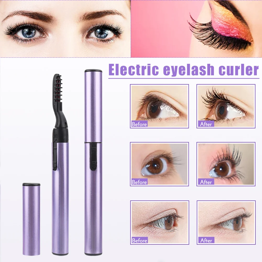 

High Qu Portable Electric Eyelash Curler Pen Heated Eyelash Curler Eye Lashes Curling Clip Eyelash Cosmetic Makeup Tools