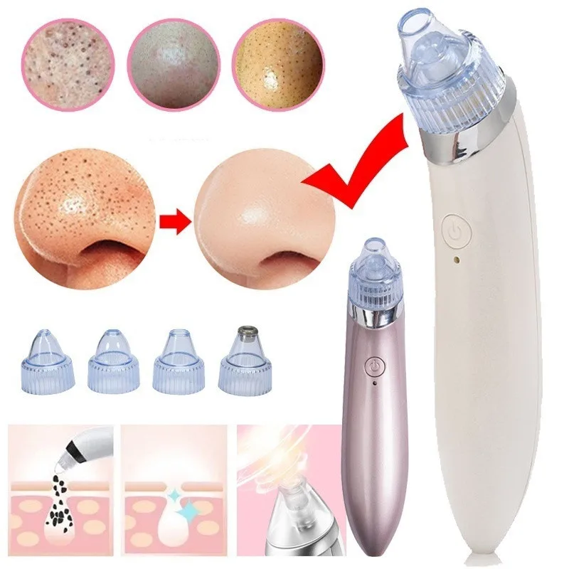 Микродермабразия машина Blackhead Вакуумный Очиститель акне устройство для удаления черных точек Электрический Уход за кожей лица D30916