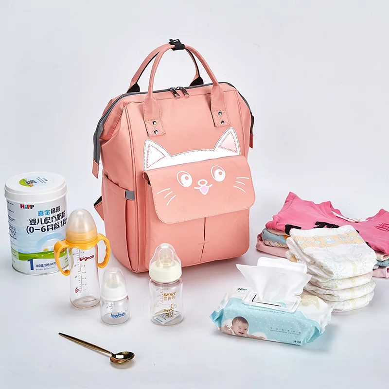 

Mommy Bag Large Capacity Waterproof Backpack Portable 2021 Fashion Multifunctional Outing Mom Handbag Baby Care Diaper Daypack