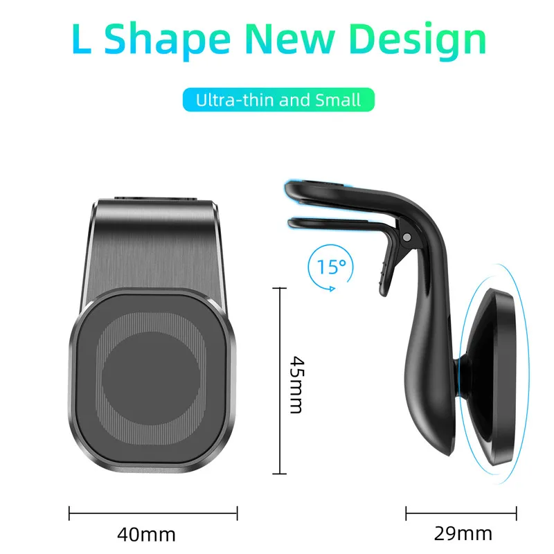 

360 Metal Magnetic Car phone Holder For xiaomi mi 9t redmi note 8 pro Air vent Magnetic car Holder GPS Mount Holder magnet Stand