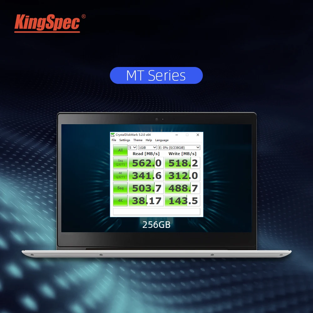 KingSpec mSATA SSD 64GB 128GB 256GB 512GB 1TB 2TB SSD Hard Disk Drive for Ultrabooks Desktop Laptop