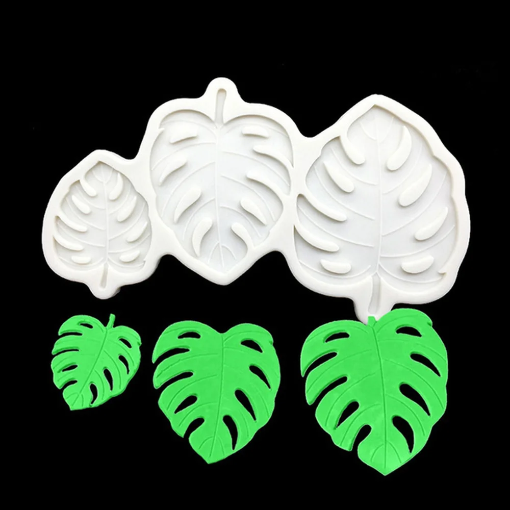 

Leaves Border Silicone Molds DIY Turtle Leaf Cupcake Topper Fondant Cake Decorating Tools Chocolate Cookies Moulds Baking Mold
