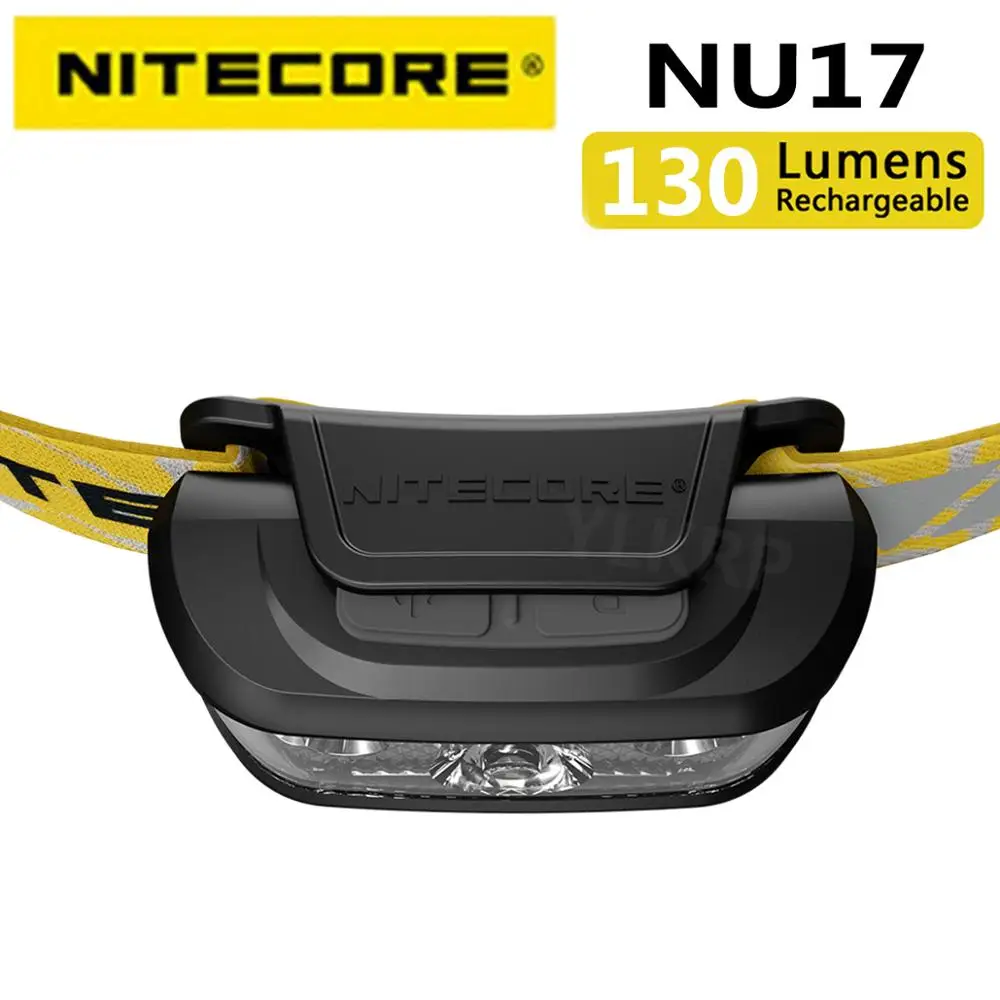 Микро USB Перезаряжаемый Nitecore NU17 с тройным выходом ультралегкий налобный фонарь