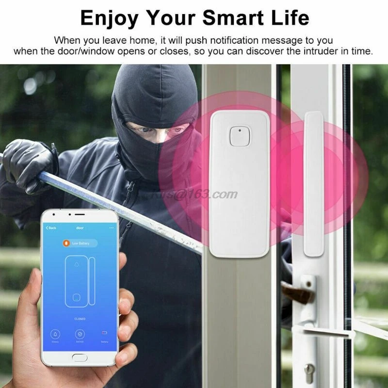 WiFi датчик окна двери умный сигнализации не требуется концентратор
