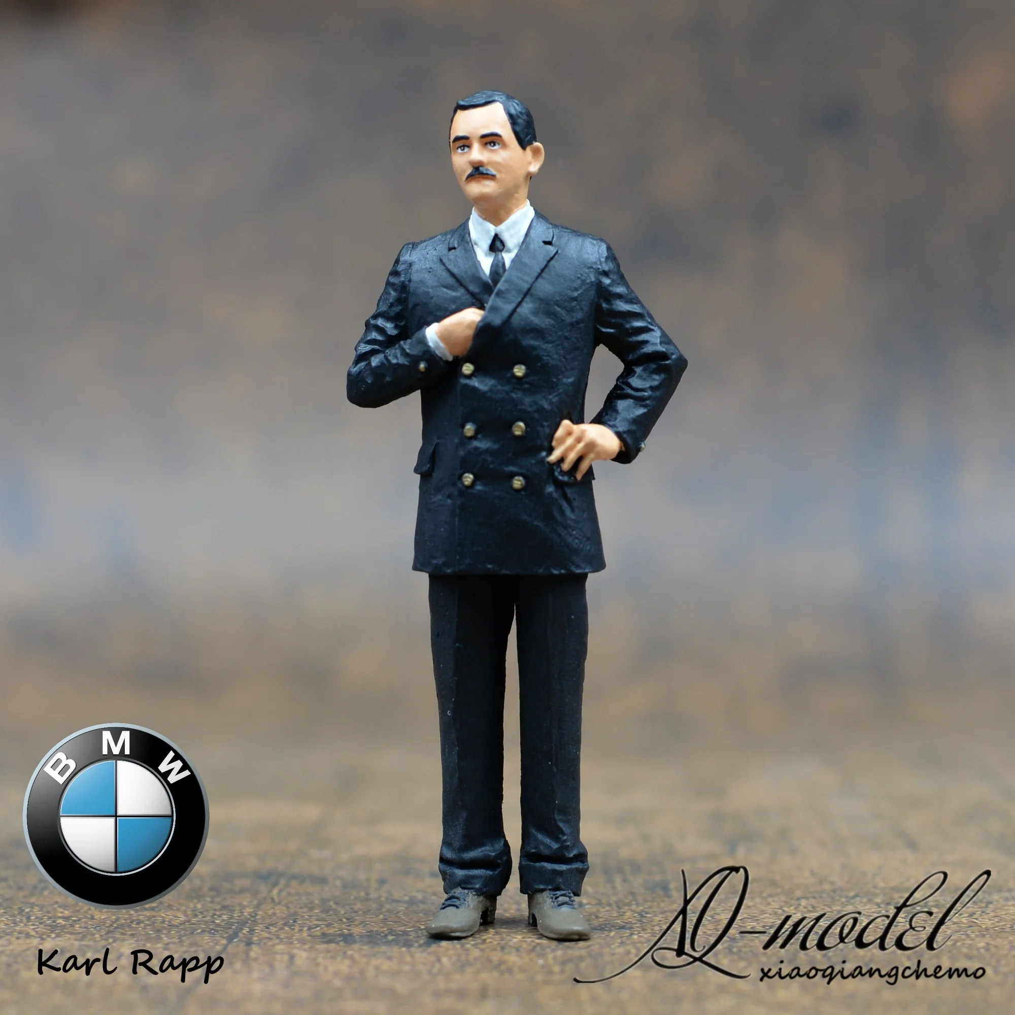 

1/18 scale resin die-casting doll model Bmw founder hand-made Alto Kyosho car model scene layout decoration high-end collection