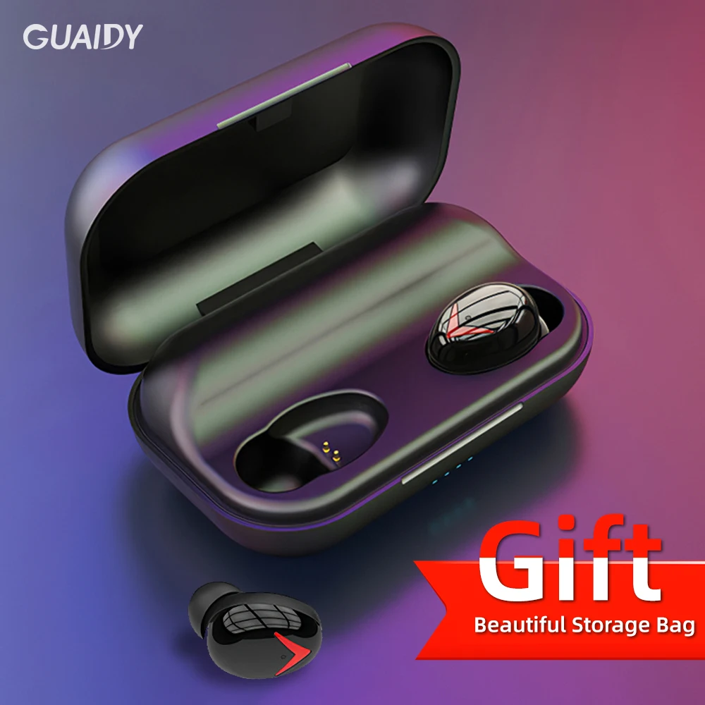 TWS V5.0 Bluetooth наушники беспроводные гарнитура зарядный чехол для iPhone X Huawei Honor 9