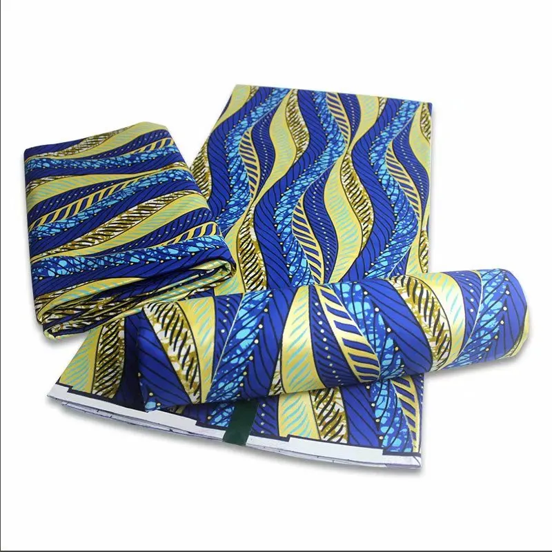

Most Popular Colorful African Golden Wax Fabrics Cotton Prints Nigeria Batik Ankara Veritable Material 6yards Y1020-6