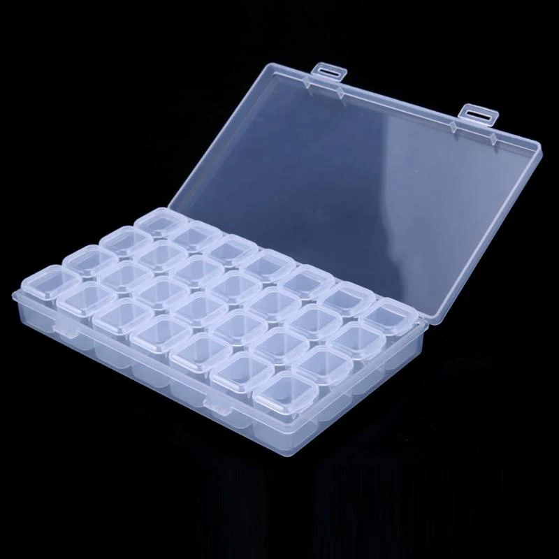 Transparent Plastic Storage Jewelry Box Compartment Container For Beads Earring Rectangle Case Medicine | Дом и сад