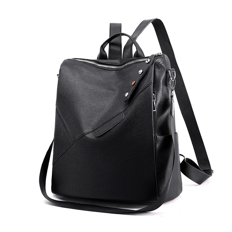 

2020 Spring New Fashion Anti-theft Women Backpack PU Leather Waterproof School Bag Portable Travel Shoulder Bag