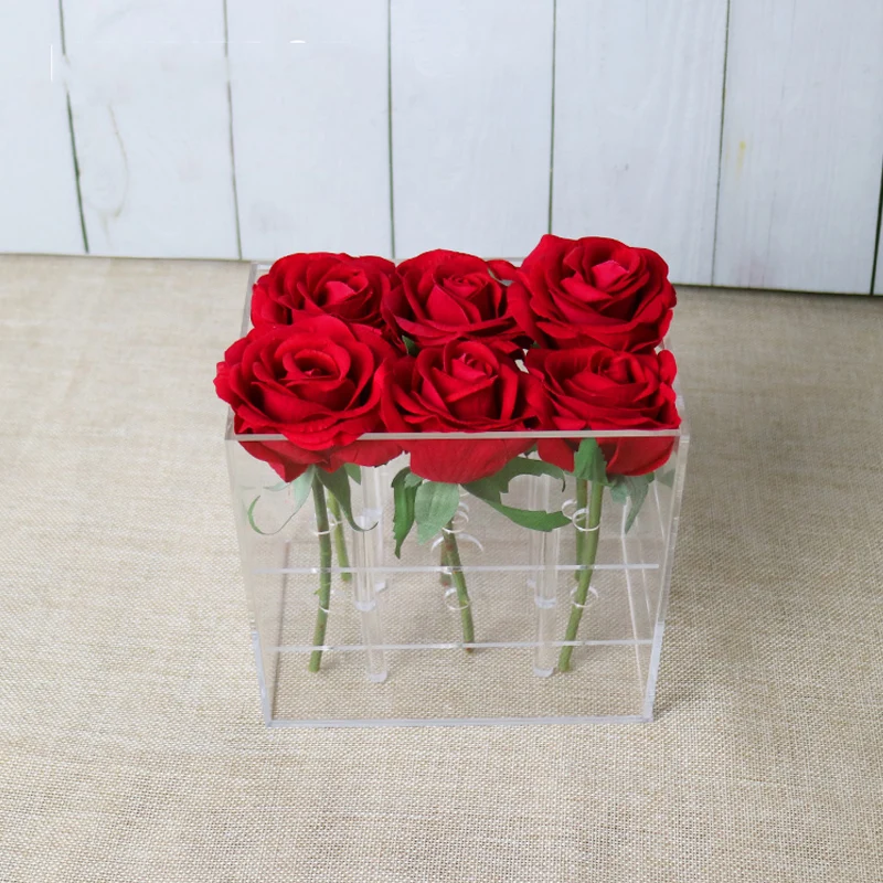 Valentine's Day Wedding Gift Preserved Rose Box Waterproof Flower Box With Lid Wholesale