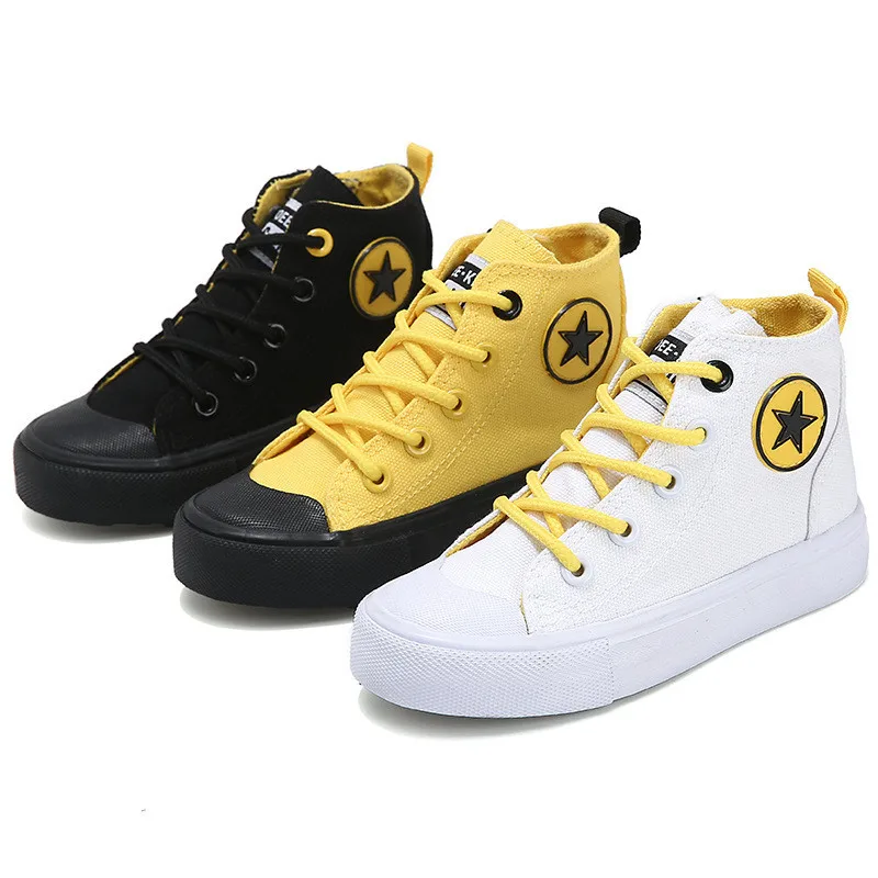 

2021 Spring and Autumn Non-slip Lace-up Children's Shoes Canvas Sneakers Comfortable Casual Shoes Children's Shoes Fashion Shoes