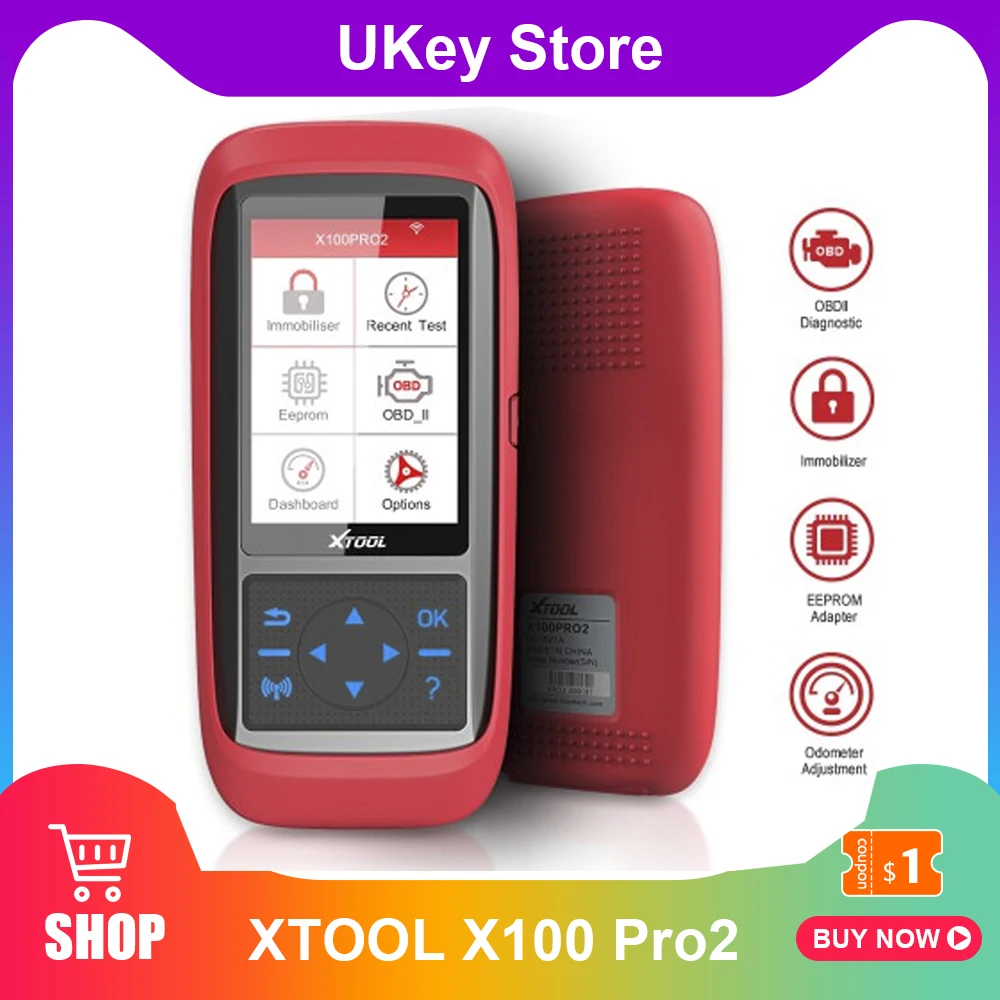 XTOOL X100 Pro2 Авто ключевой программист с EEPROM адаптер Поддержка пройденное