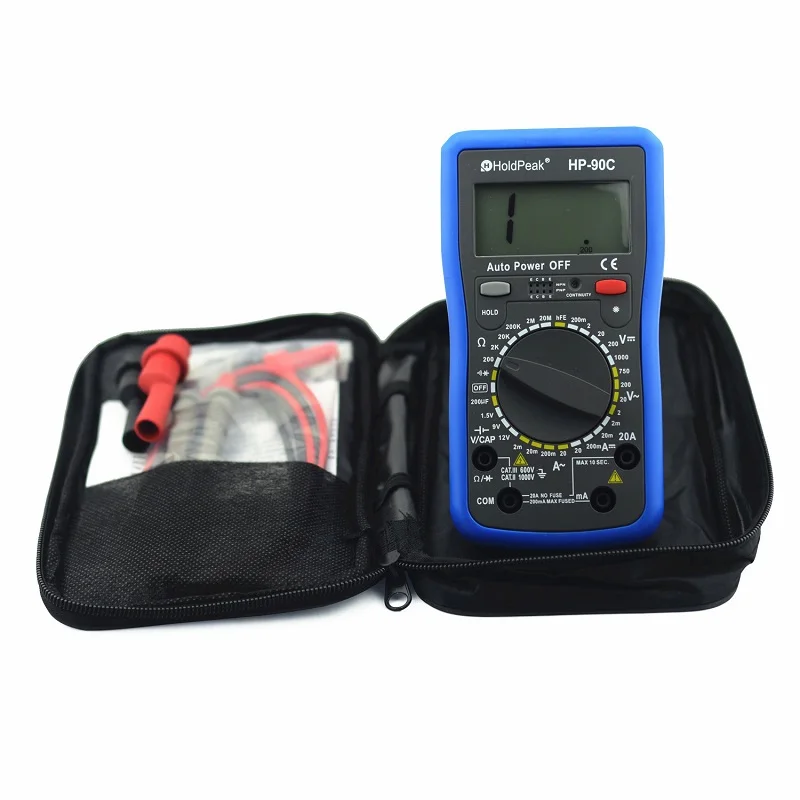HoldPeak HP-90C Цифровой мультиметр цифровой Ручной Диапазон с