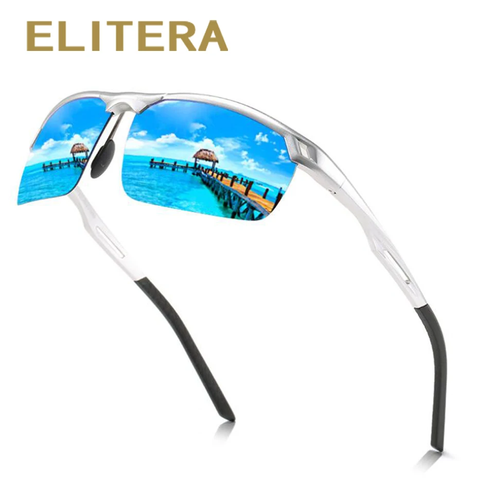 Модные поляризованные солнцезащитные очки ELITERA мужские спортивные брендовые