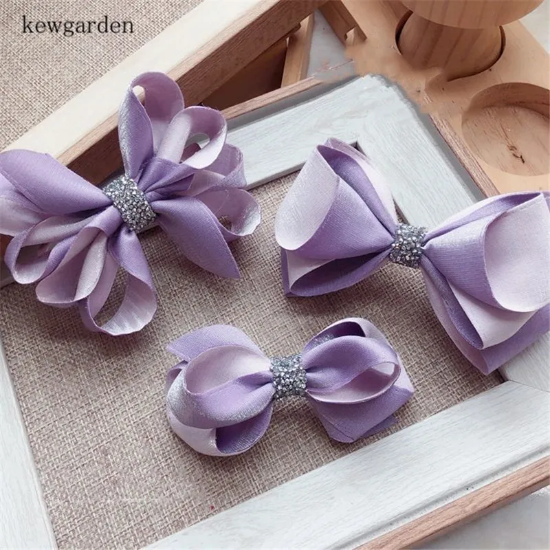 Kewgarden 25 мм 1 &quot35 двухсторонние двухцветные атласные ленты вручную изготовленная