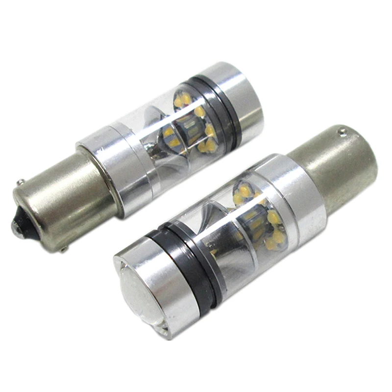 

1 шт. 1156 BA15S P21W 100 W Led-освещение лампа светодиодный запасной светильник заднего хода автомобиля лампа