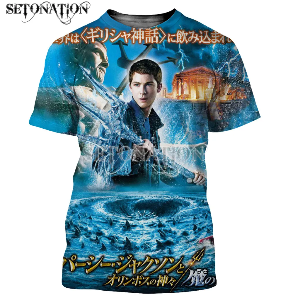 Футболка Percy Jackson Мужская/женская с 3D-принтом Модная стильная тенниска майка в