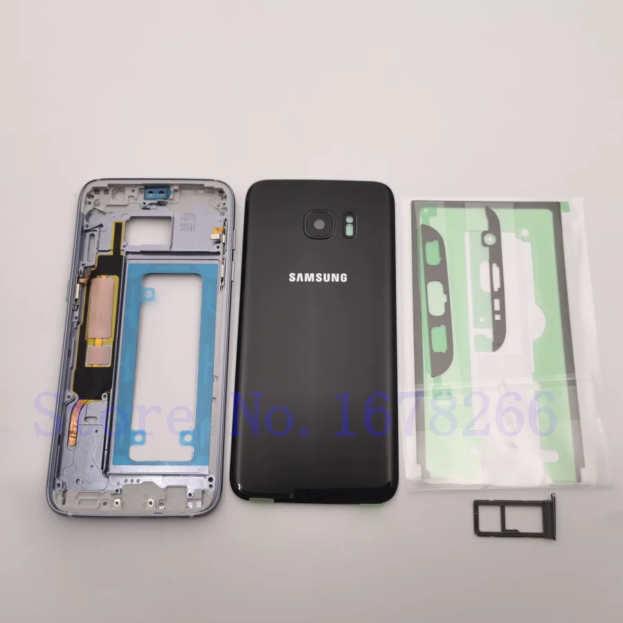 Задняя крышка для SAMSUNG Galaxy S7 edge G935F G935FD стекло аккумулятора задняя с полным