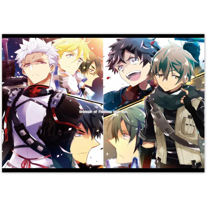Плакаты из аниме гримгар фэнтези и ясеня художественный Шелковый плакат на