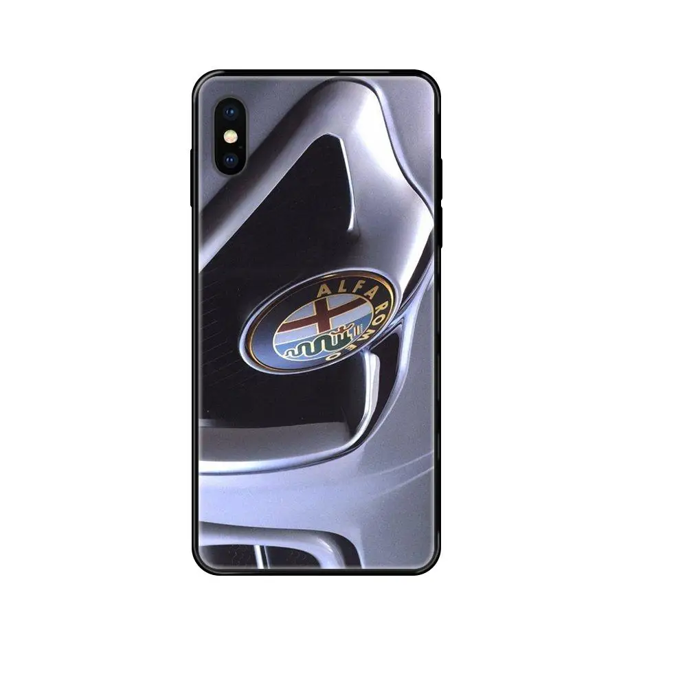 Для Xiaomi Redmi Note 4 5 5A 6 7 8 8T 9 9S Pro Max дешевый Junior Alfa Romeo черный мягкий