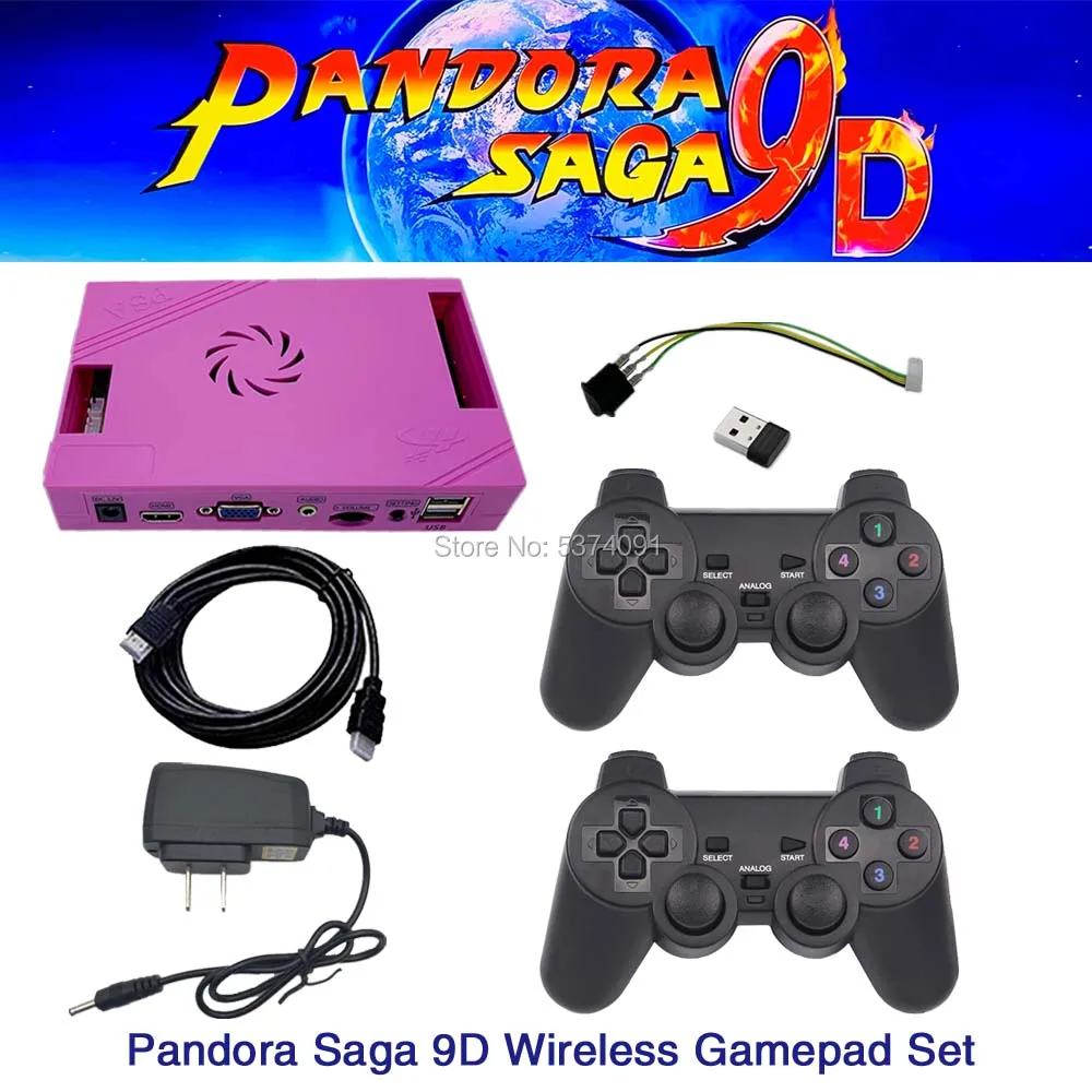 3188 в 1 Pandora Saga Box 12 семейная версия платы 40p аркадная плата для монет HD видео Jamma игры HDMI VGA FBA MAME материнская плата - Цвет: box9D wireless suite