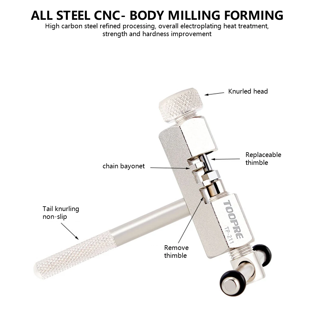 

TOOPRE Bicycle Chain Cutter Tool Cycling Bike Chain Breaker Bicycle Repair Removal Tools MTB Road Bike Chain Repair Tool