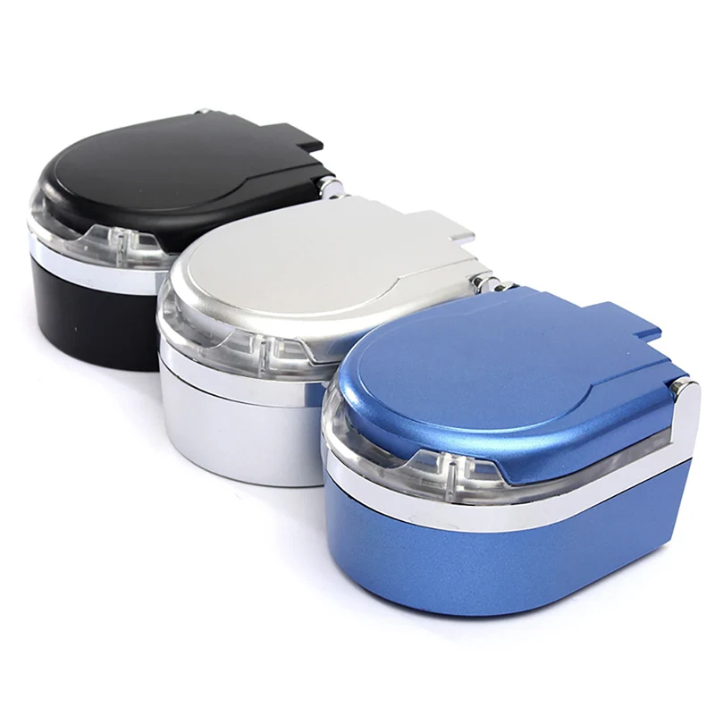 

Car and home dual purpose ashtray with cover universal convenient fashion car ashtray with LED light ashtray insulation material