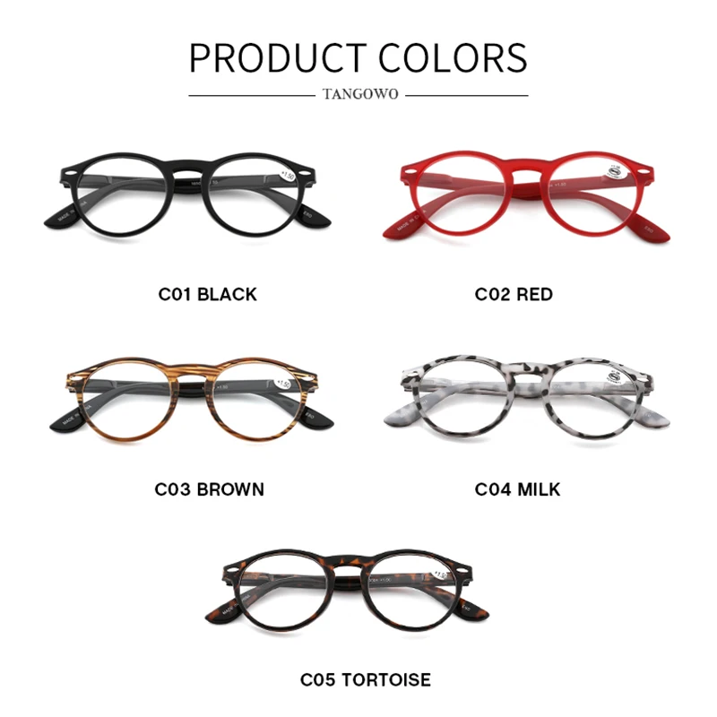 Круглые оптические очки TANGOWO для мужчин и женщин оправа очков по рецепту