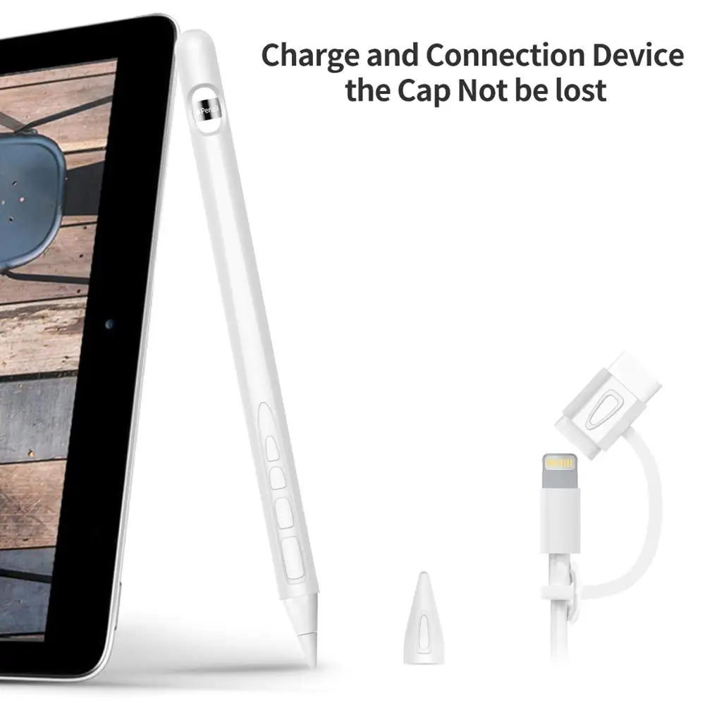 4 в 1 силиконовый чехол для Apple Pencil 1 для iPad Tablet ручка-стилус Защитная крышка рукава противоскользящая