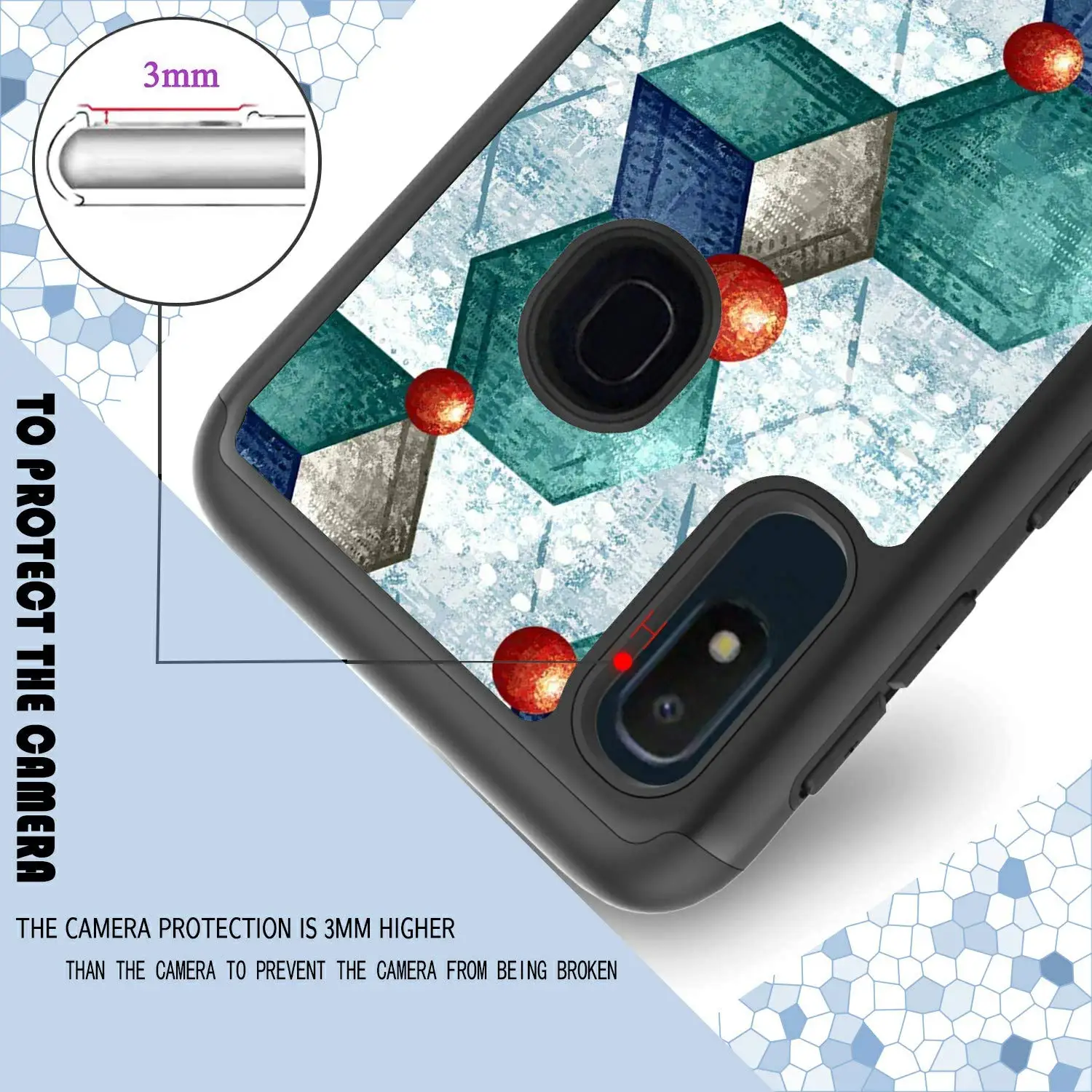 Sumsang Galaxy A10E/A20E (2019) чехол двухслойный армированный гибридный жесткий защитный