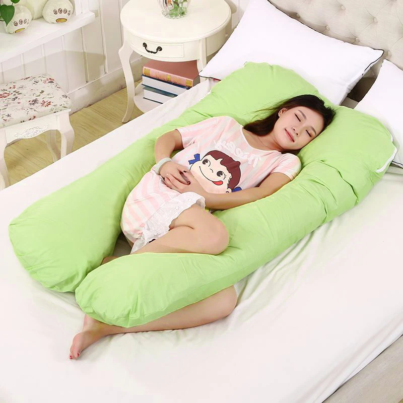 

Sleeping Support Pillow For Pregnant Women Body Cotton Pillowcase U Shape Maternity Pregnancy Pillows Side Sleepers Bedding