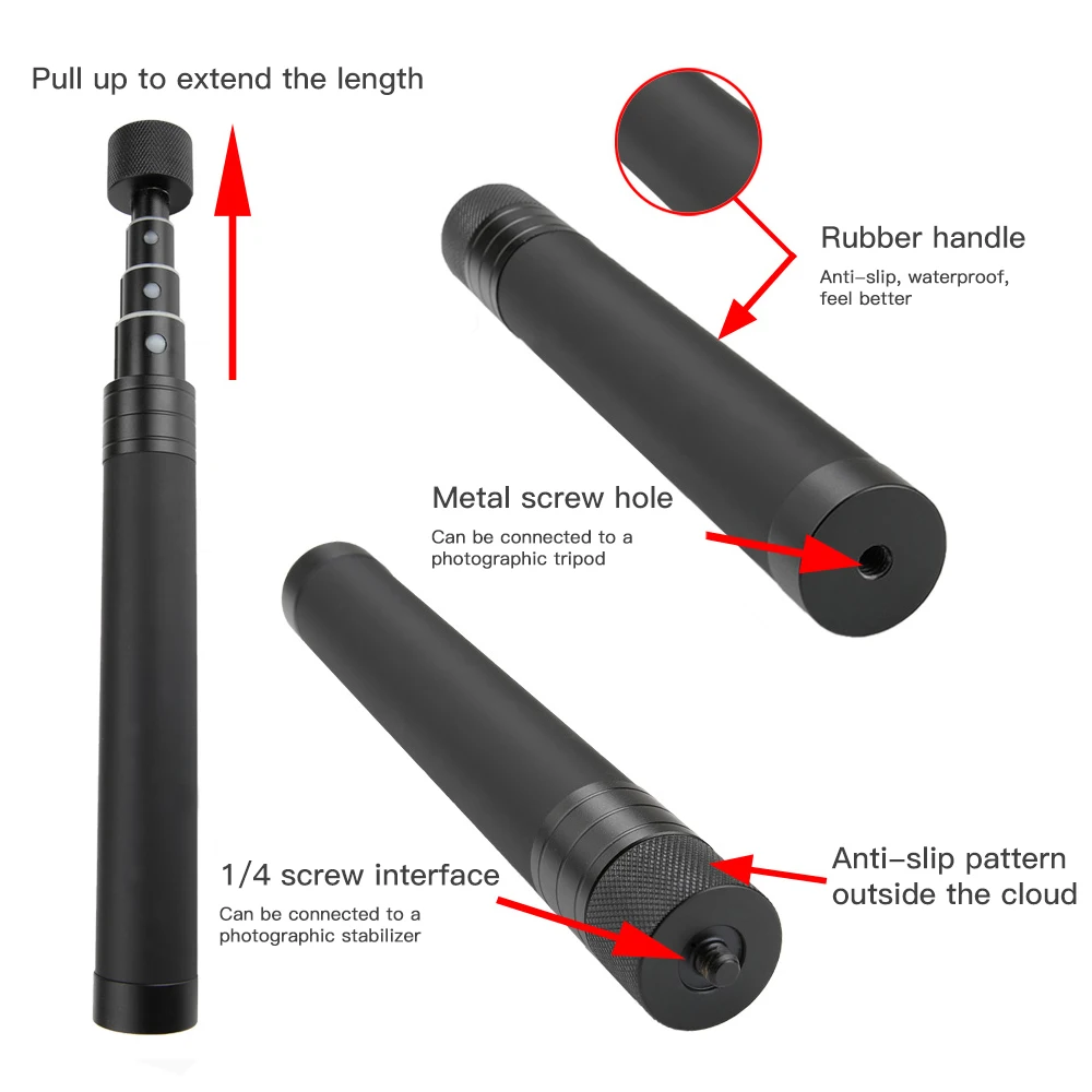 Алюминиевая селфи палка OSMO POCKET 2 регулируемый удлинитель для DJI /