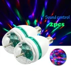 Мини-освесветильник для дискотеки, домашний звук, фонасветильник E27 RGB, фонасветильник для Хэллоуина, рождественской вечеринки
