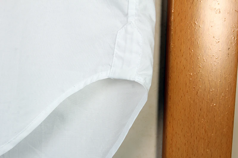 

2021 TB Brand short sleeve Men High Quality men's smart casual White Striped Cotton Solid dress Shirts male