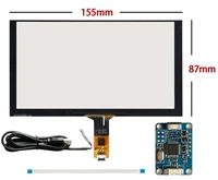 6 2 155mm88mm capacitive touch digitizer for raspberry pi tablet pc gps navigation touch screen panel glassusb driver board