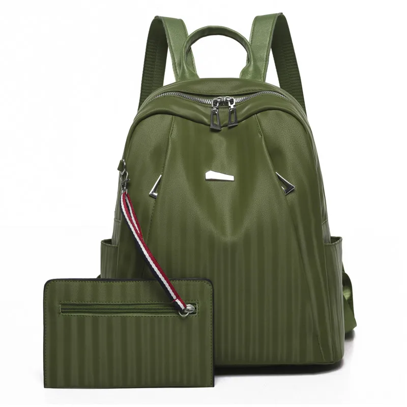 

Vintage Set Backpack Mochila Mujer Brand Designer High Quality PU Leather Backpack Bags For Women School Bags Set Teenage B1-79