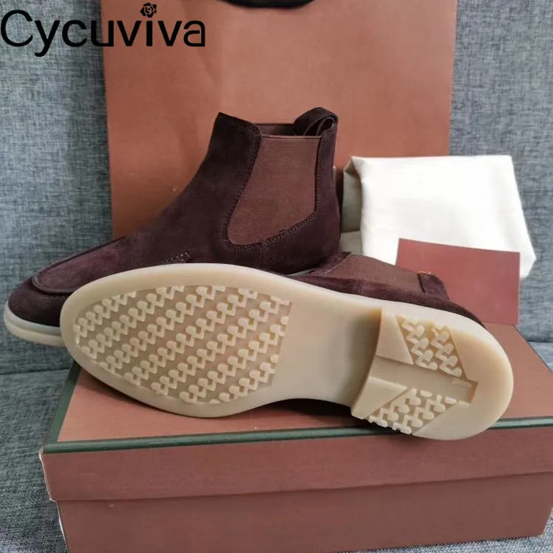 Популярные черные детские замшевые модельные повседневные ботинки с круглым