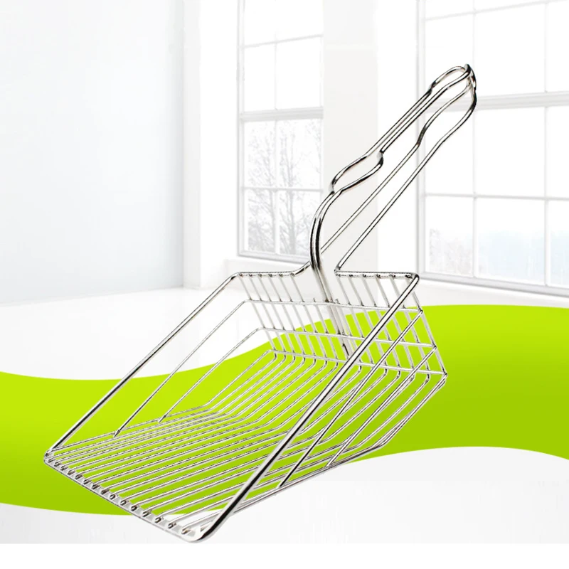 Лопатка для кошачьего туалета металлический ковш из нержавеющей стали лопатка