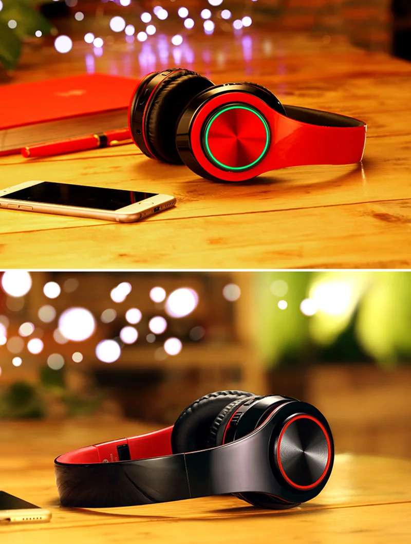 Bluetooth наушники с микрофоном VANCCA Складная Выдвижная Hi-Fi глубокий бас беспроводные