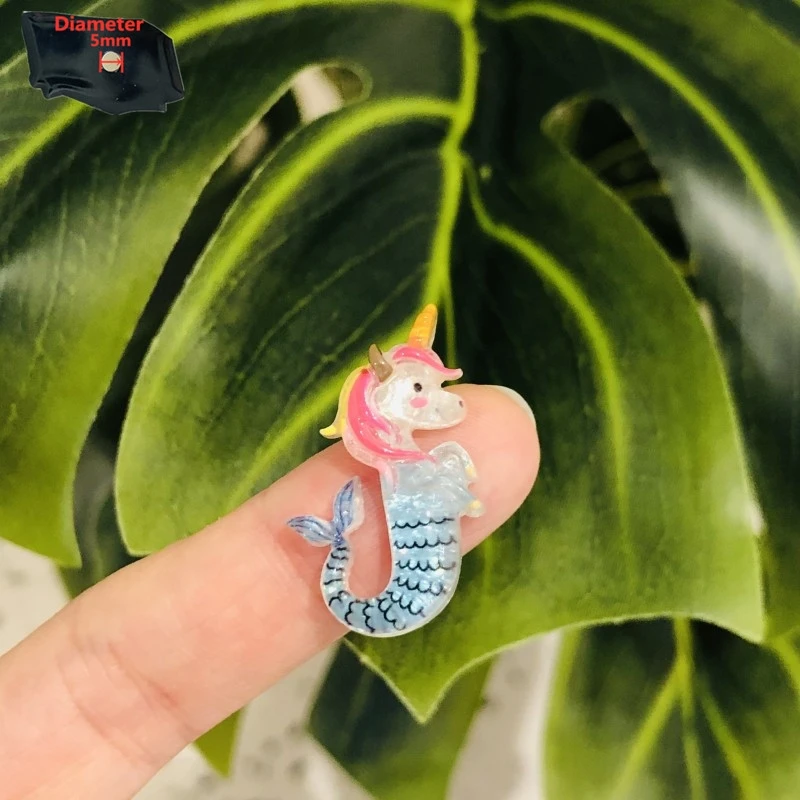 1 шт. милый мультяшный Фотофон из смолы Kawaii красочная вспышка Единорог Лошадь