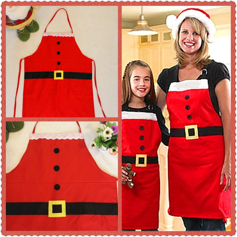 2020 New Christmas Party Decoration Santa Apron Table Kitchen Accessories | Дом и сад