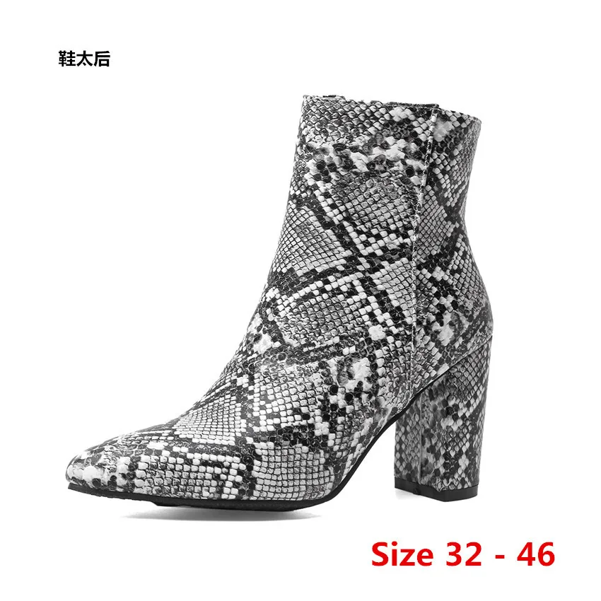 

Ботильоны женские на высоком каблуке, полуботинки мартинсы, небольшие размеры 32-46, зима/весна/осень