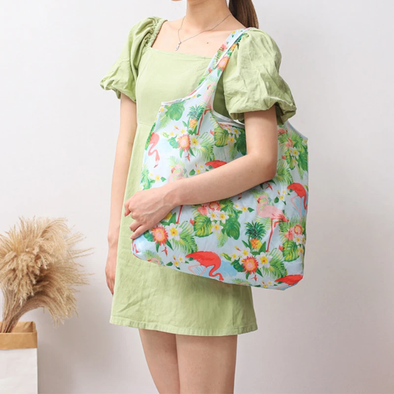 Женская Складная Экологически чистая Сумка тоут портативная многоразовая сумка