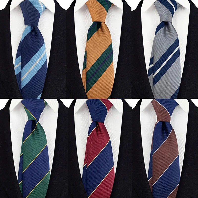 

Men Jacquard Woven Striped Wedding Party Holiday Arrow Neck Tie Elegant Groom Polyester 8cm Skinny Business Gift Necktie Cravat