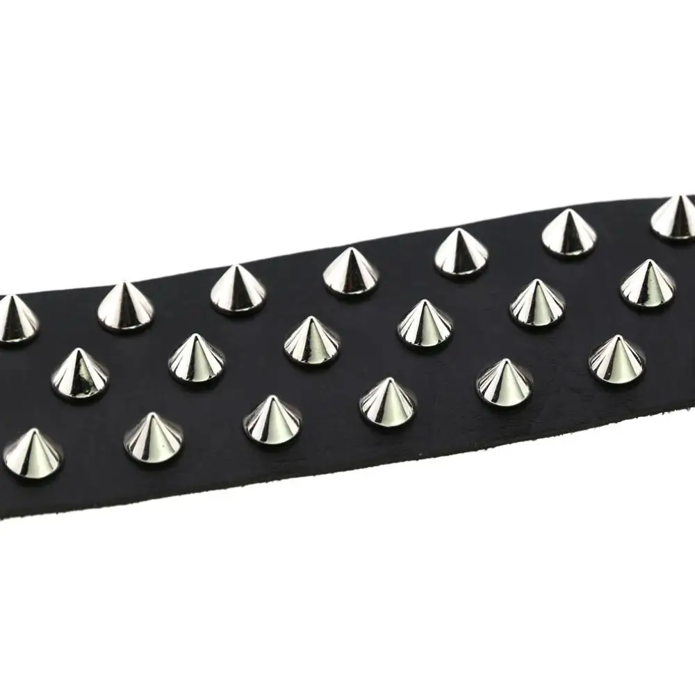 Панк готический кожаный эластичный широкий заклепки Спайк ногтей Подвязки Пояс